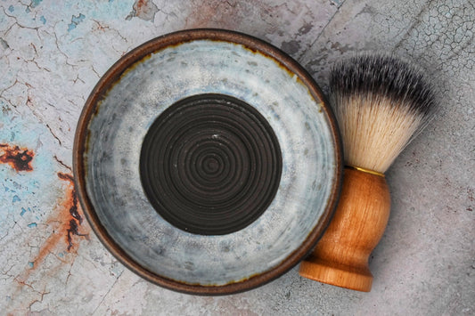 Ceramic Shaving Bowl, Lather Bowl for Traditional Shave, Suribachi